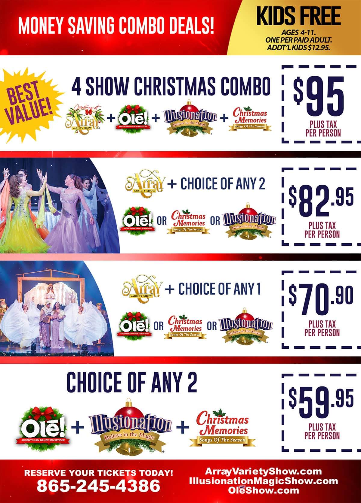 Pigeon Forge Christmas Show Discount Tickets